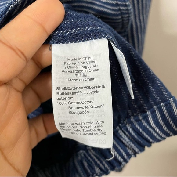 J. Crew Mercantile One-button striped jacket in blue/white size S - Picture 5 of 5